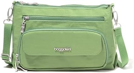 Baggallini Original RFID Protected Lightweight Nylon Zippered Travel Purse for Women ClimatePartner Certified