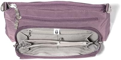 Baggallini Original RFID Protected Lightweight Nylon Zippered Travel Purse for Women ClimatePartner Certified