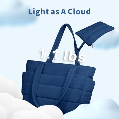 TOPDesign Lightweight Puffy Handbag for Women Travel TOPDesign Quilted Shoulder Bag for Women Work TOPDesign Puffer Tote