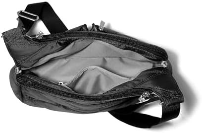 Baggallini Cross Over Crossbody Women Lightweight Water-Resistant Nylon Organized Travel Bag Purse