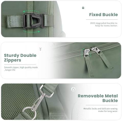 Women's Flight Approved Travel Backpack with USB Charging, Lightweight & Waterproof, Ideal for College, Work and Travel