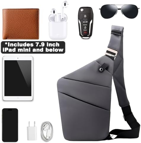 BIRDDIE Anti-Theft Travel Bag - Large Capacity Chest Sling Bag for Travel and Sports | BIRDDIE Anti-Theft Travel Bag -