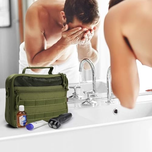 Tactical Toiletry Bag + Travel Kit + Hanging Shower Bag