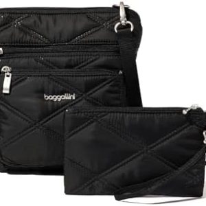 Baggallini Women's Pocket Crossbody Bag for Fashion-conscious City Ladies | Sleek Design, Durable Leather, Multiple Pock