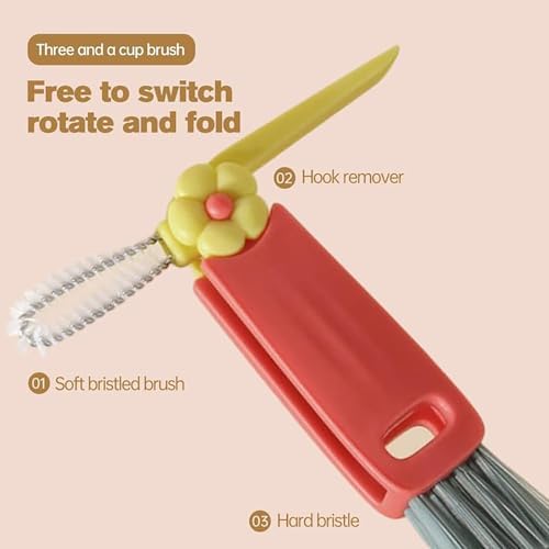 3 in 1 Lid Cleaning Brushes - Multifunctional Insulation Bottle Cleaning Tools for Home Kitchen Cup Cleaning | 2025 Mul