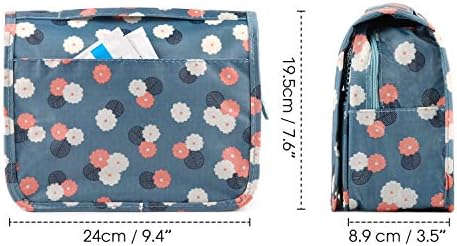 Narwey Beige Small Hanging Travel Toiletry Bag for Women Travel Bag Specifications: Makeup Bag Organizer, Cosmetics Bag - Image 21