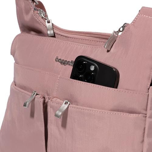 Baggallini Cross Over Crossbody Women Lightweight Water-Resistant Nylon Organized Travel Bag Purse