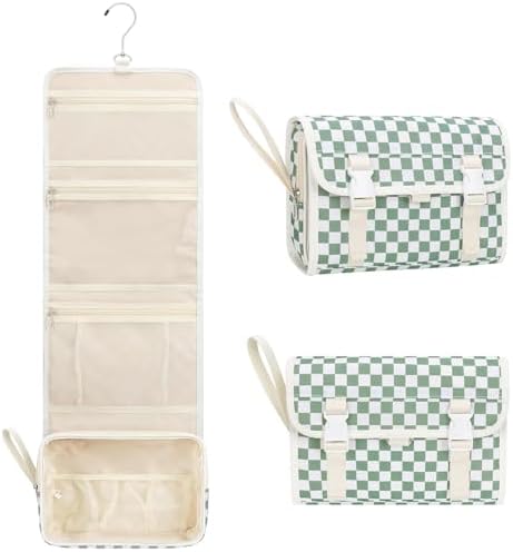 Relavel Travel Toiletry Bag for Men, Large Capacity Travel Kit, Hanging Toiletry Bag for Women