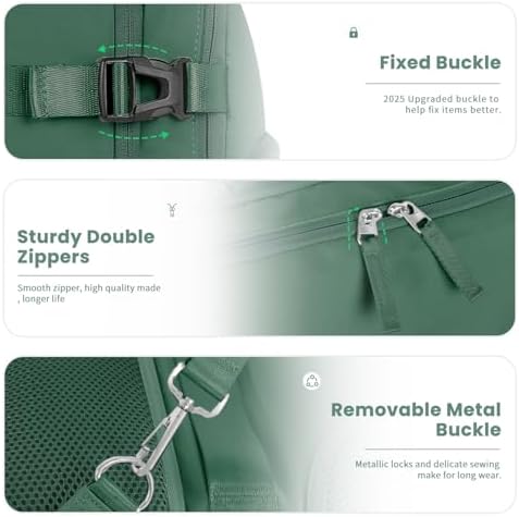 Women's Flight Approved Travel Backpack with USB Charging, Lightweight & Waterproof, Ideal for College, Work and Travel