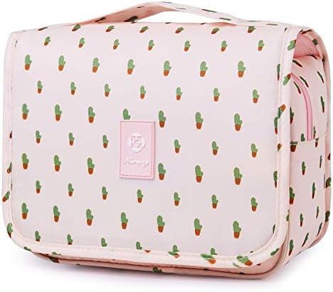 Narwey Beige Small Hanging Travel Toiletry Bag for Women Travel Bag Specifications: Makeup Bag Organizer, Cosmetics Bag - Image 50