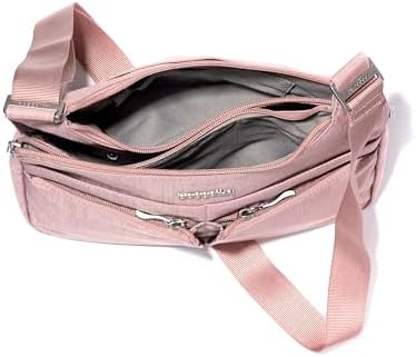 Baggallini Cross Over Crossbody Women Lightweight Water-Resistant Nylon Organized Travel Bag Purse
