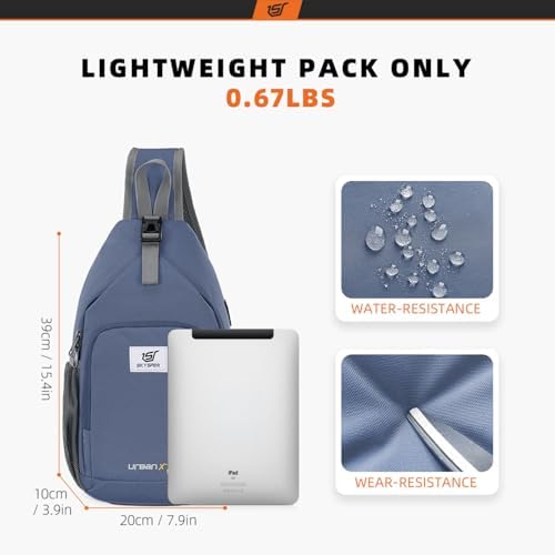 SKYSPER Anti-RFID Crossbody Sling Backpack for Women Men(Army Green) SKYSPER Travel Hiking Crossbody Bag for Women Men