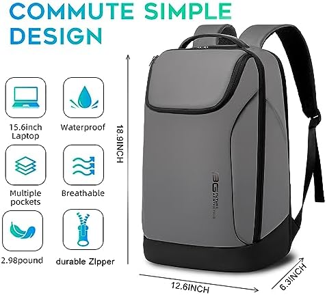 Smart BANGE Business Waterproof 15.6 Inch Laptop Backpack for Travel with USB Charging Port
| BANGE Business Smart Wate - Image 47