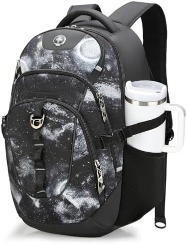 Swissdigital Design Laptop Backpack with USB Charging Port | Men's 15.6 Inches Fit 31L Travel Backpack | Blue/Black | SD