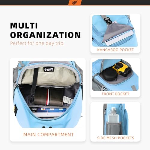 SKYSPER Anti-RFID Crossbody Sling Backpack for Women Men(Army Green) SKYSPER Travel Hiking Crossbody Bag for Women Men