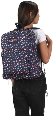 JanSport SuperBreak One Backpack Navy - Durable Lightweight Bag with Main Compartment - Premium Travel Backpack