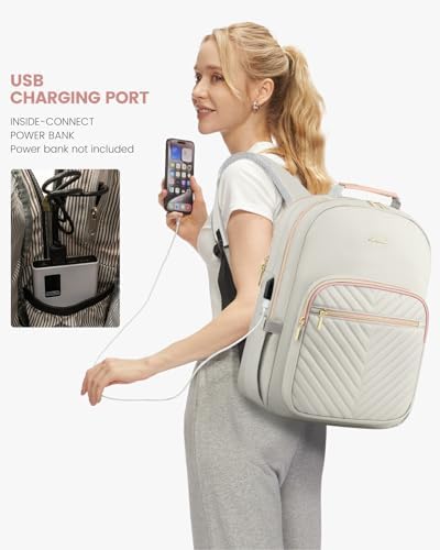 Laptop Backpack Purse for Women Work Travel Black OEKO-TEX STANDARD 100 Laptop Backpack Purse for Women College Black Qu