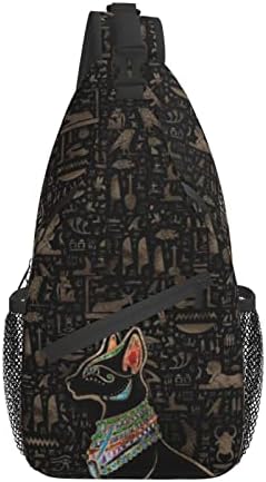 ASYG Egyptian Sling Bag Casual Backpack Crossbody Daypack Casual Use Men Women Multifunctional Style