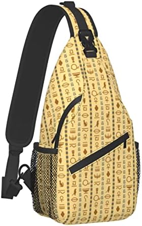 ASYG Egyptian Sling Bag Casual Backpack Crossbody Daypack Casual Use Men Women Multifunctional Style