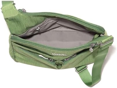 Baggallini Cross Over Crossbody Women Lightweight Water-Resistant Nylon Organized Travel Bag Purse
