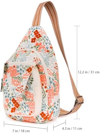 SILKAREA Embroidered Boho Small Sling Bag for Women Travel (Blue) SILKAREA Embroidered Boho Small Sling Bag for Women Ch