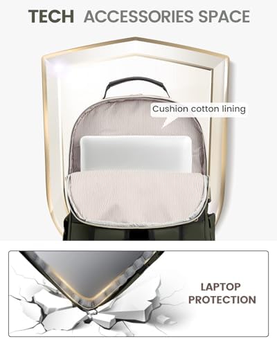 Laptop Backpack Purse for Women Work Travel Black OEKO-TEX STANDARD 100 Laptop Backpack Purse for Women College Black Qu