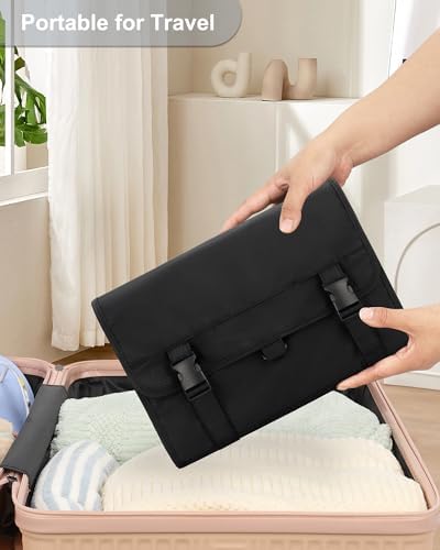 Relavel Travel Toiletry Bag for Men, Large Capacity Travel Kit, Hanging Toiletry Bag for Women