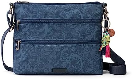 Sakroots Eco Twill Crossbody Purse for Everyday Use and Travel - Zipper Closure & Adjustable Strap