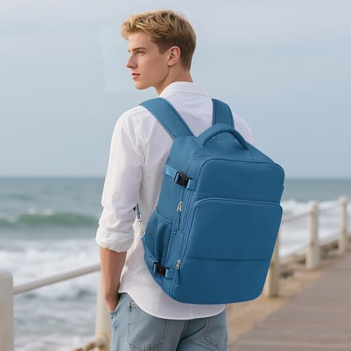 Women's Flight Approved Travel Backpack with USB Charging, Lightweight & Waterproof, Ideal for College, Work and Travel