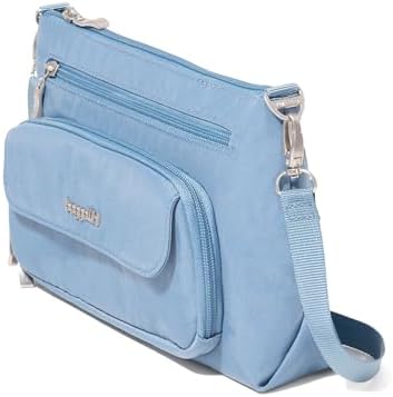 Baggallini Original RFID Protected Lightweight Nylon Zippered Travel Purse for Women ClimatePartner Certified