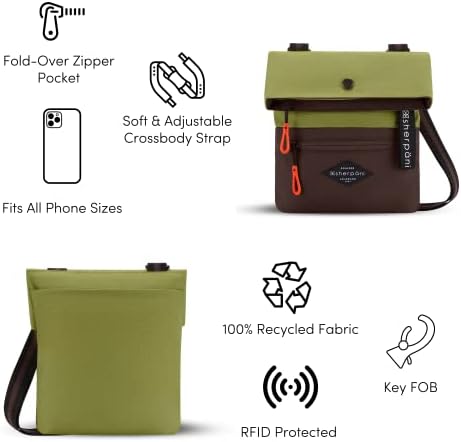 Sherpani Pica Women's Lightweight 4L Travel Crossbody Bag with RFID Protection Reef