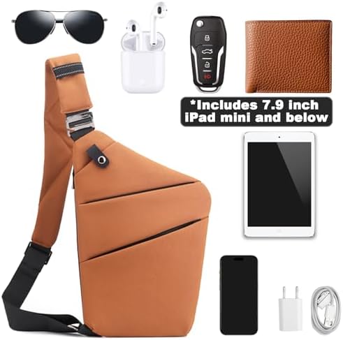 BIRDDIE Anti-Theft Travel Bag - Large Capacity Chest Sling Bag for Travel and Sports | BIRDDIE Anti-Theft Travel Bag -