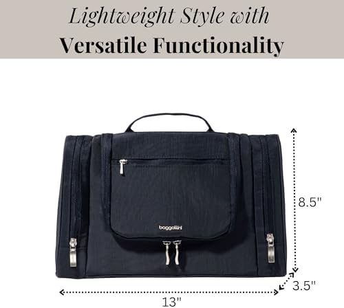 Baggallini High-Quality Toiletry Kit for Men and Women on Business Trips | Baggallini Travel Toiletry Kit Featuring Com