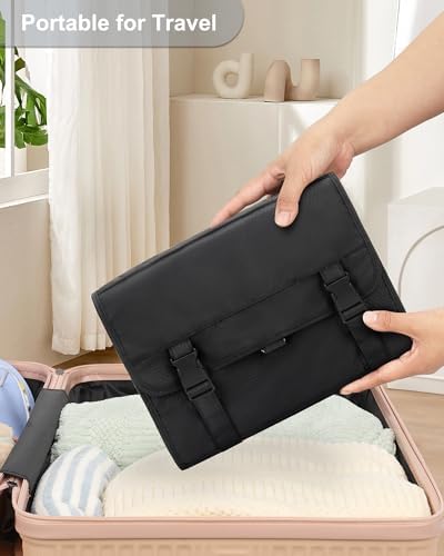 Relavel Travel Toiletry Bag for Men, Large Capacity Travel Kit, Hanging Toiletry Bag for Women