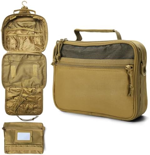 Tactical Toiletry Bag + Travel Kit + Hanging Shower Bag