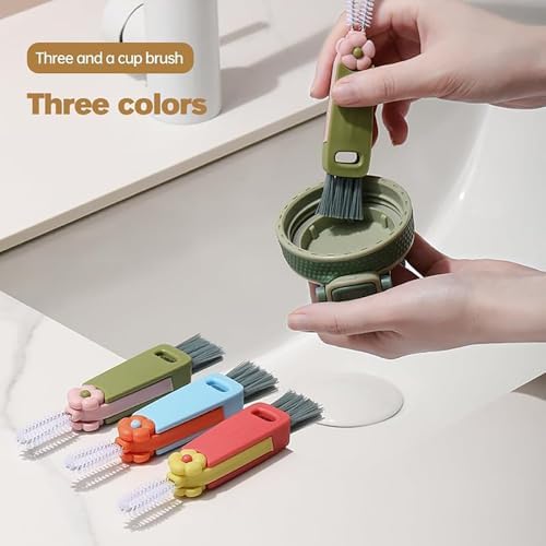 3 in 1 Lid Cleaning Brushes - Multifunctional Insulation Bottle Cleaning Tools for Home Kitchen Cup Cleaning | 2025 Mul
