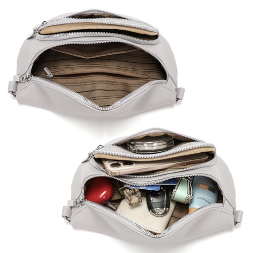 Sasrymnl sac banane femme en cuir vegan amovible et réglable pour women dedicate.Absorbant et chic Sac bandoulière femme