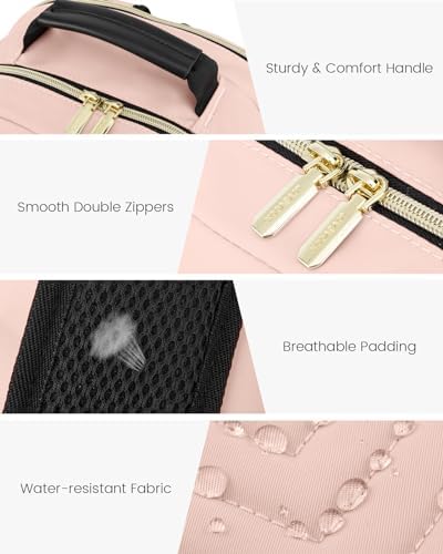 Laptop Backpack Purse for Women Work Travel Black OEKO-TEX STANDARD 100 Laptop Backpack Purse for Women College Black Qu