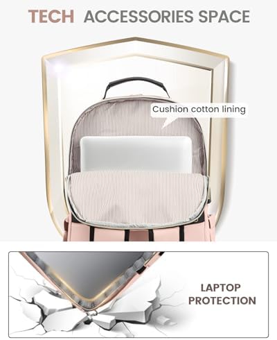 Laptop Backpack Purse for Women Work Travel Black OEKO-TEX STANDARD 100 Laptop Backpack Purse for Women College Black Qu