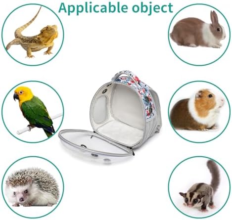 Portable travel pet backpack carrier (Accessories+Black)
Portable travel pet carrier for hamster bag guinea pig bird s - Image 24