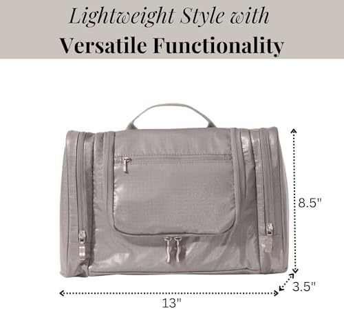 Baggallini High-Quality Toiletry Kit for Men and Women on Business Trips | Baggallini Travel Toiletry Kit Featuring Com