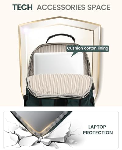 Laptop Backpack Purse for Women Work Travel Black OEKO-TEX STANDARD 100 Laptop Backpack Purse for Women College Black Qu