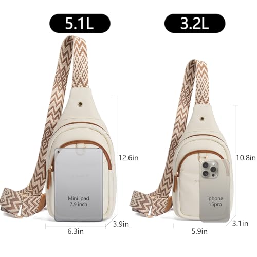 OSOCE Sac Bandoulière Femme en Cuir PU Antivol pour Voyage et Daily Use Multifonctionnel petit sac bandoulière en PU pou