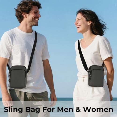 Tibroni Anti Theft RFID Crossbody Bag for Men and Women | Tibroni Sling Bag with Zipper Lock for Men and Women | Tibron