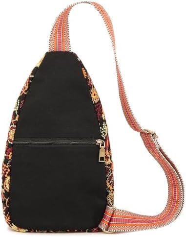 SILKAREA Embroidered Boho Small Sling Bag for Women Travel (Blue) SILKAREA Embroidered Boho Small Sling Bag for Women Ch