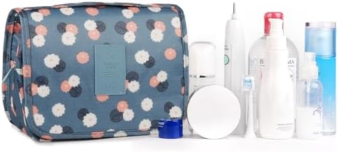 Narwey Beige Small Hanging Travel Toiletry Bag for Women Travel Bag Specifications: Makeup Bag Organizer, Cosmetics Bag - Image 20