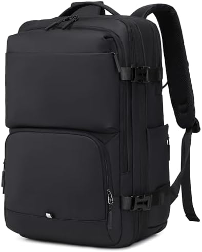 Carry On Travel Backpack 35L-40L Expandable Extra Large Light Daypack for Men and Women (Blue) Travel Backpack 35L-40L