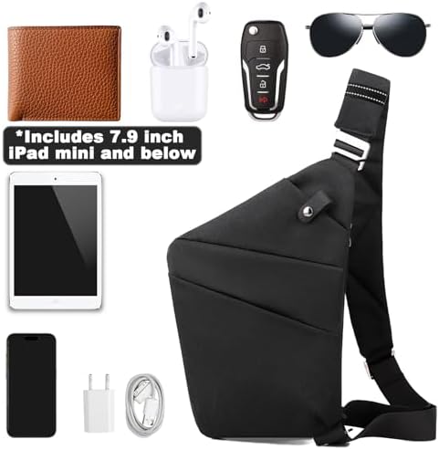 BIRDDIE Anti-Theft Travel Bag - Large Capacity Chest Sling Bag for Travel and Sports | BIRDDIE Anti-Theft Travel Bag -