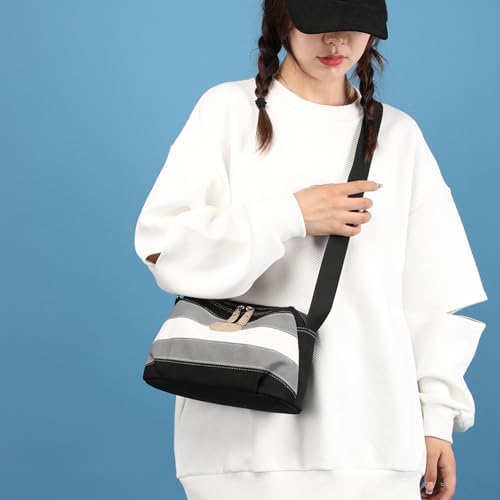 Sunshinejing Lightweight Crossbody Bag for Women | Casual Purses for Daily Travel | Small Canvas Bag with Adjustable Str