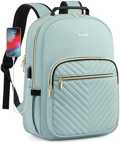 Laptop Backpack Purse for Women Work Travel Black OEKO-TEX STANDARD 100 Laptop Backpack Purse for Women College Black Qu